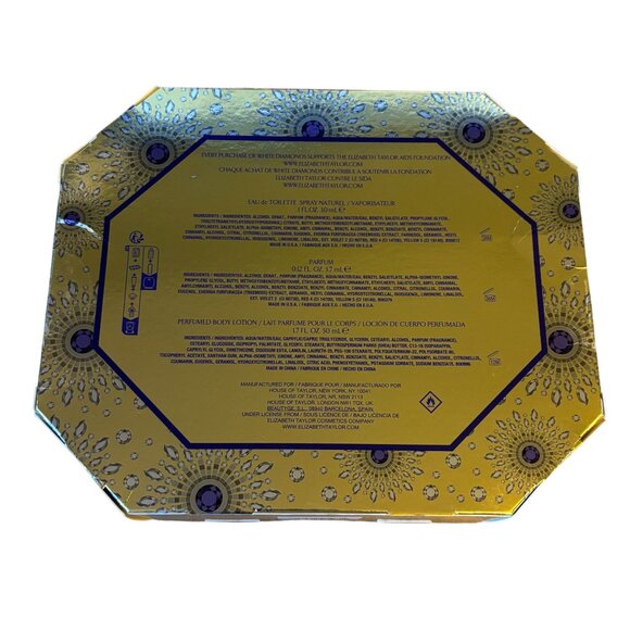 Elizabeth Taylor White Diamonds 3 PC Boxed Giftset 1 oz EDT Lotion Mini - Picture 2 of 3